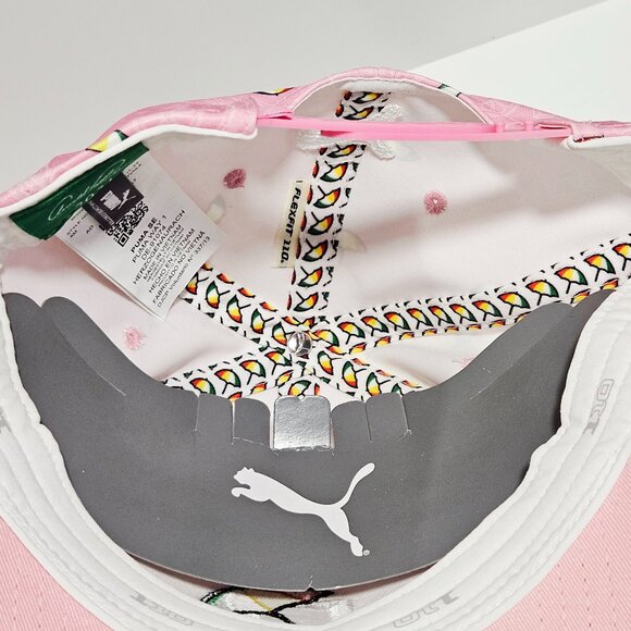 PUMA Arnold Palmer Pink Umbrella Snapback Hat NWT OSFA - Picture 6 of 9
